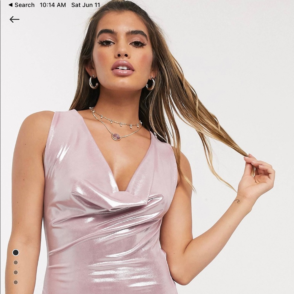 Metallic Pink Dress